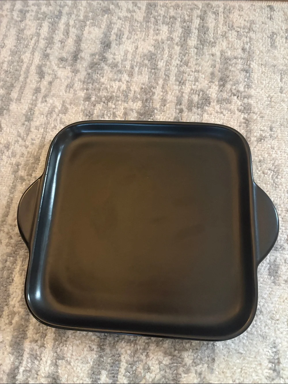 Pampered Chef Black Square Nonstick Baking Pan with Handles
